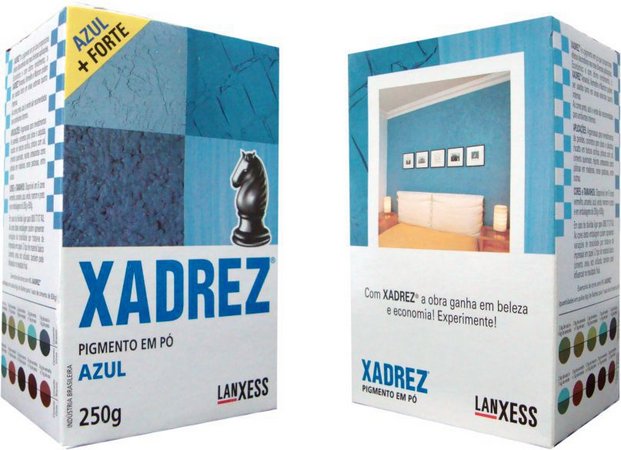 TINTA EM PO XADREZ 250G AZUL - Ipanema Construções